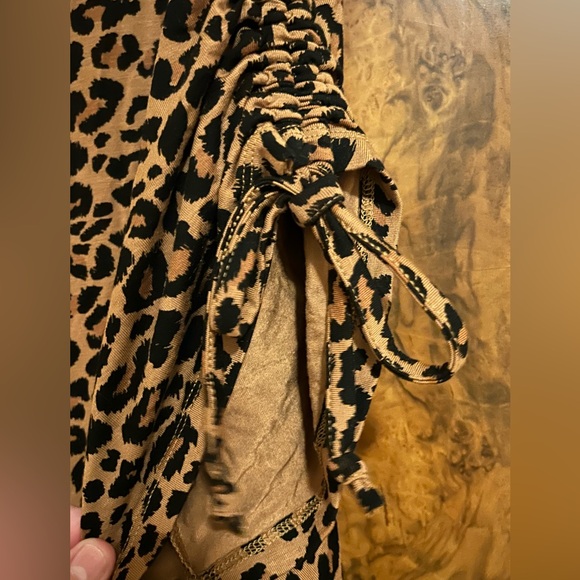 Leopard print stretchy dress size 3x Terra & Sky - Picture 3 of 9